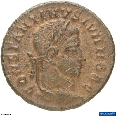 Nummus, Constantinus II.321-324 n. Chr.Antike HerrscherprägungConstantinus I. (um 270/288-337 n. Chr.)