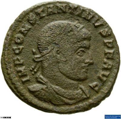 Nummus, Constantinus I.316 n. Chr.Antike HerrscherprägungConstantinus I. (um 270/288-337 n. Chr.)