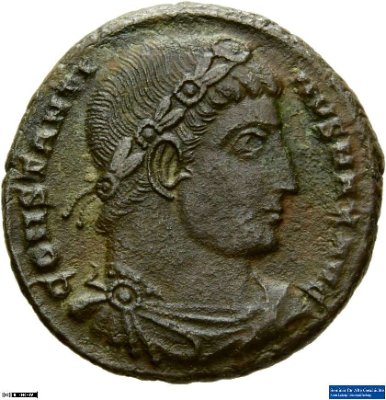 Nummus, Constantinus I.330-333 n. Chr.Antike HerrscherprägungConstantinus I. (um 270/288-337 n. Chr.)