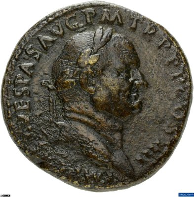 Sesterz, Vespasianus72-73 n. Chr.Antike HerrscherprägungVespasianus (9-79 n. Chr.)