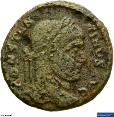 Nummus, Constantinus I.321 n. Chr.Antike HerrscherprägungConstantinus I. (um 270/288-337 n. Chr.)