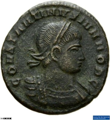 Nummus, Constantinus II.334-335 n. Chr.Antike HerrscherprägungConstantinus I. (um 270/288-337 n. Chr.)