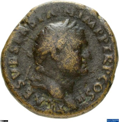 As, Titus72 n. Chr.Antike HerrscherprägungVespasianus (9-79 n. Chr.)