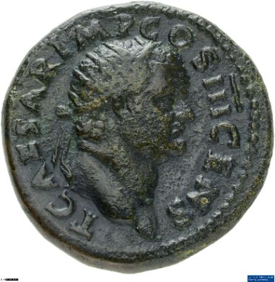 Dupondius, Titus74 n. Chr.Antike HerrscherprägungVespasianus (9-79 n. Chr.)