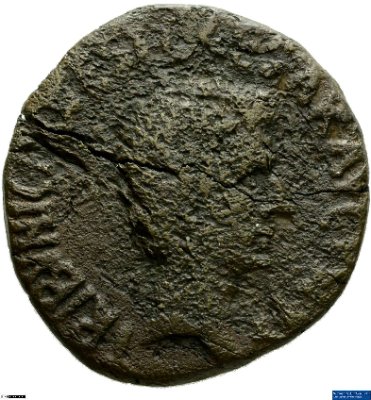 As, Augustus16 v. Chr.Antike HerrscherprägungGaius Iulius Caesar (Octavianus), seit 27 v. Chr. Augustus (63 v.-14 n. Chr.)