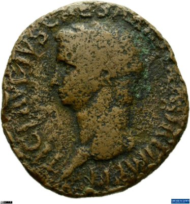 As, Claudiusnach 50-54 n. Chr.Antike HerrscherprägungClaudius (10 v.-54 n. Chr.)