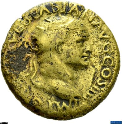 Dupondius, Vespasianus72 n. Chr.Antike HerrscherprägungVespasianus (9-79 n. Chr.)