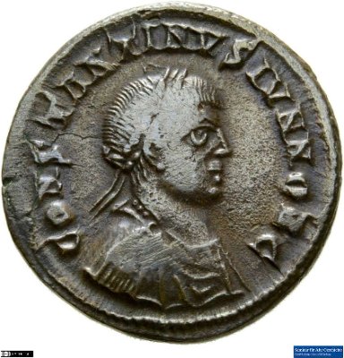 Nummus, Constantinus II.324 n. Chr.Antike HerrscherprägungConstantinus I. (um 270/288-337 n. Chr.)