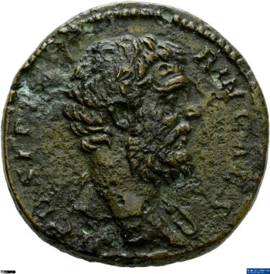 Sesterz, Clodius Albinus194-195 n. Chr.Antike HerrscherprägungClodius Albinus (um 147-19.02.197 n. Chr.)