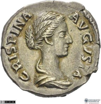 Denar (ANT), Crispina178-191 n. Chr.Antike HerrscherprägungCommodus (161-192 n. Chr.)