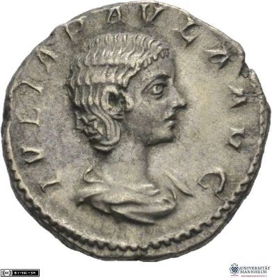 Denar (ANT), Iulia Paula219-220 n. Chr.Antike HerrscherprägungElagabalus (um 203-222 n. Chr.)