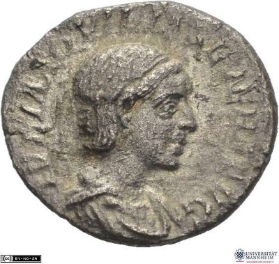 Denar (ANT), Iulia Aquilia Severa220-222 n. Chr.Antike HerrscherprägungElagabalus (um 203-222 n. Chr.)