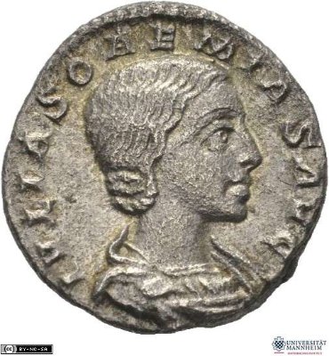 Denar (ANT), Iulia Soaemias218-222 n. Chr.Antike HerrscherprägungElagabalus (um 203-222 n. Chr.)