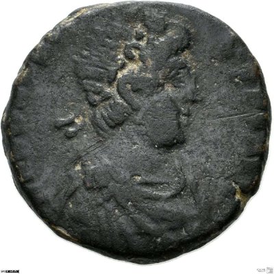 Aes 3, Honorius395-401 n. Chr.Antike HerrscherprägungArcadius (um 377-408 n. Chr.)