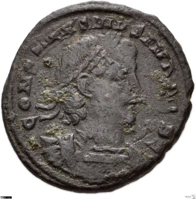 Follis (Follaro), Constantinus II.332-335 n. Chr.Antike HerrscherprägungConstantinus I. (um 270/288-337 n. Chr.)