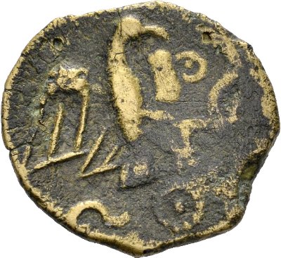 Lingones,                            "Kaletedou", Quinarius, ca.                            80-50 v. Chr.