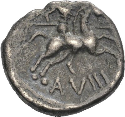 Allobroges                            (?), Durnacos, Quinarius, 58-57                            v. Chr.
