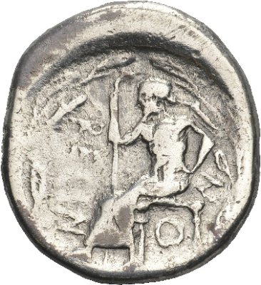 Rhegion,                            Drachmon, 461-450 v.Chr.
