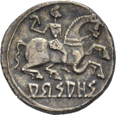 Arsaos,                            Denarius, 120-80 v. Chr.