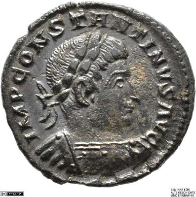 Follis (Follaro), Constantinus I310-313 n. Chr.Antike HerrscherprägungConstantinus I. (um 270/288-337 n. Chr.)