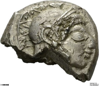 Tetradrachme, Athenca. 500/490-482 v. Chr.Stadt