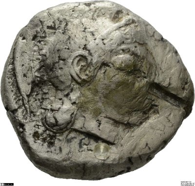 Tetradrachme, Athenca. 500/490-482 v. Chr.Stadt