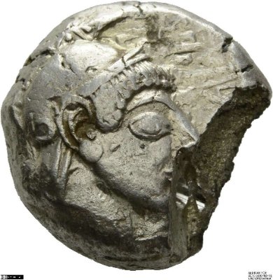 Tetradrachme, Athenca. 500/490-482 v. Chr.Stadt