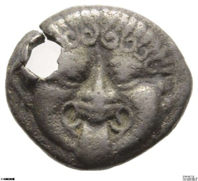 1/2 Drachme (Hemidrachme), Neapolis424-350 v. Chr.Stadt