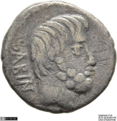 Denar (ANT), Röm. Republik: L. Titurius L. f. Sabinus89 v. Chr.Stadt