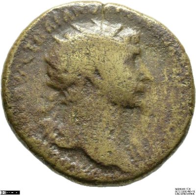 Dupondius, Traian107-110 n. Chr.Antike HerrscherprägungTraianus (53-117 n. Chr.)
