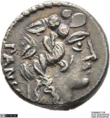 Denar (ANT), Röm. Republik: C. Vibius Pansa48 v. Chr.Stadt