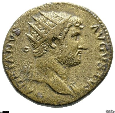 Dupondius, Hadrianus125-128 n.Chr.Antike HerrscherprägungHadrianus (76-138 n. Chr.)