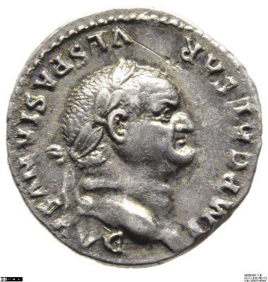 Denar (ANT), Vespasian75 n. Chr.Antike HerrscherprägungVespasianus (9-79 n. Chr.)