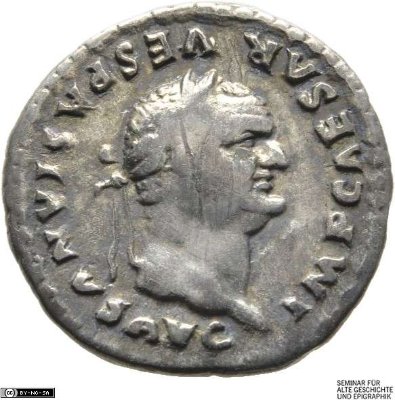 Denar (ANT), Vespasian76 n. Chr.Antike HerrscherprägungVespasianus (9-79 n. Chr.)